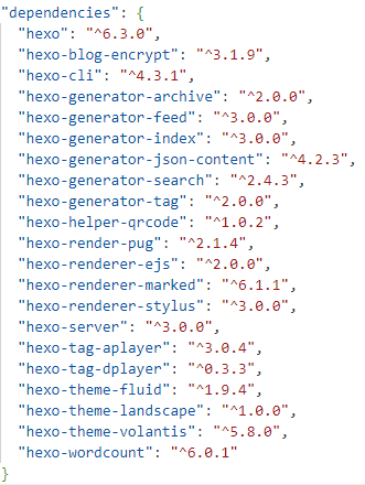 package.json 无 hexo-generator-category 插件